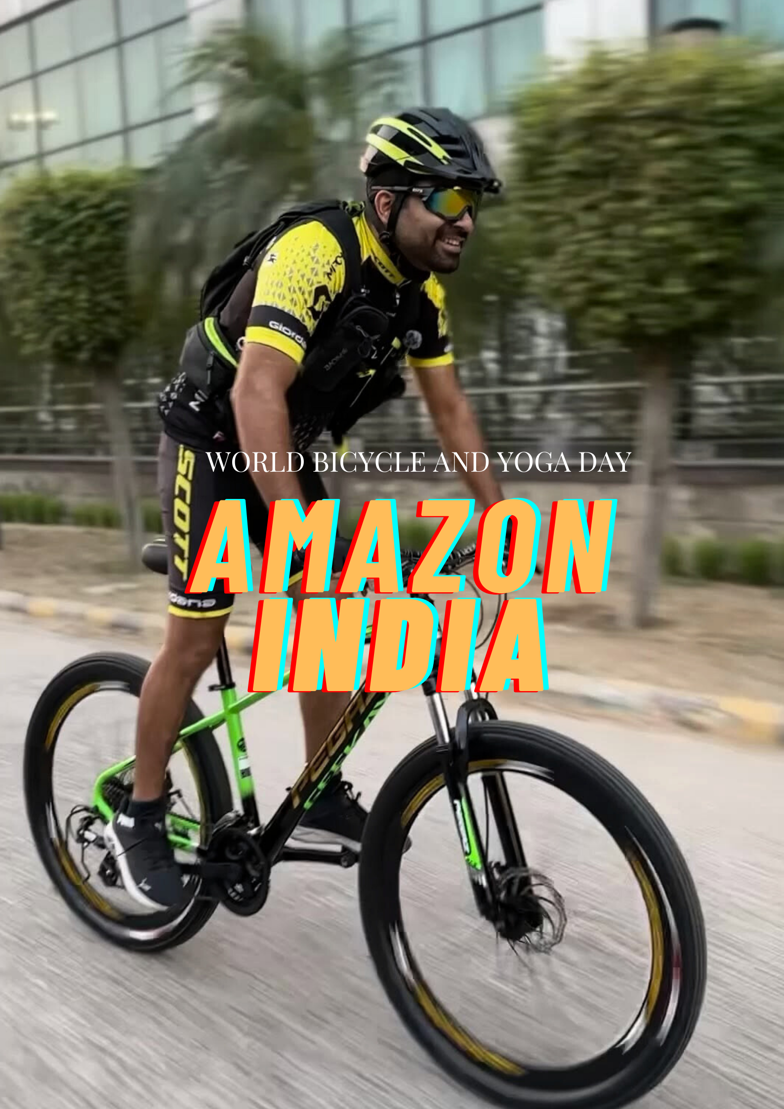 Amazon Bicycle and Yoga Day